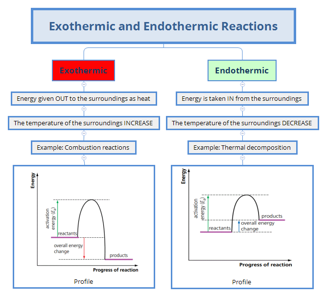endothermic and exothermic reactions